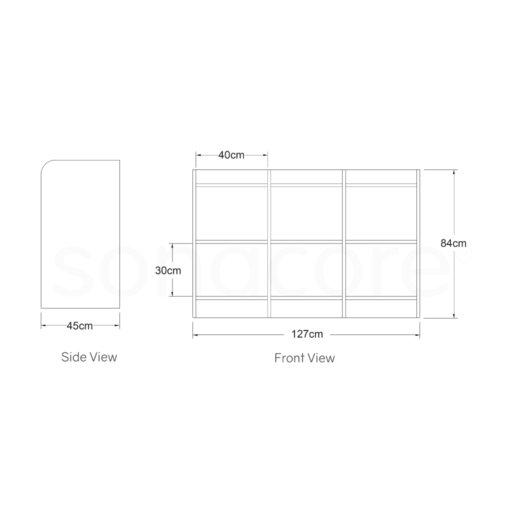 Cubby Unit 2x3 - Bav Beech - Image 2