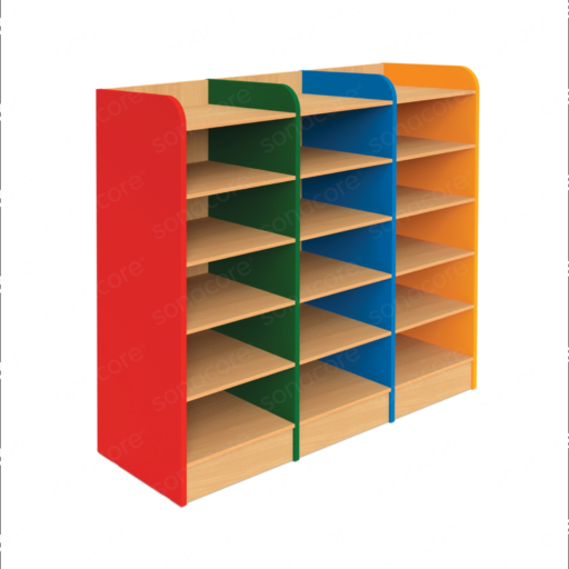 Cubby Unit 5x3 - Colour Burst