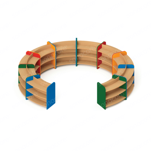 Library Curved Shelves - Configuration A