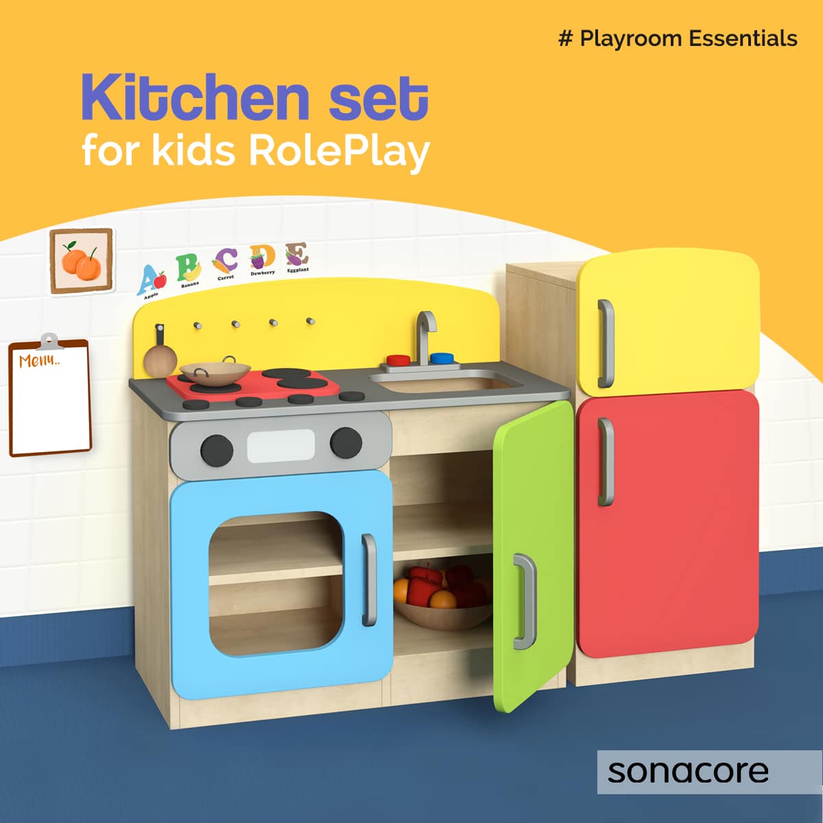 Introducing interactive Kitchen set for kids Role Play